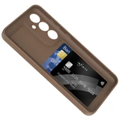 Zore Galaxy ile uyumlu S24 FE Kılıf Kamera Korumalı Kartlık Hazneli Vitra Kapak - 7