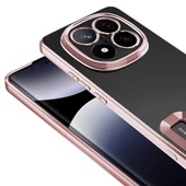 Zore Xiaomi ile uyumlu Redmi Note 14 Pro 5G Kılıf Kamera Korumalı Logo Gösteren Omega Kapak - 9