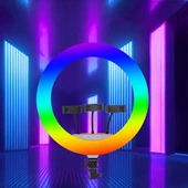 Zore LJJ22 RGB Light 56cm Işıklı Telefon Tutucu Ring Light - 5