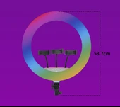 Zore LJJ18 RGB Light 45cm Işıklı Telefon Tutucu Ring Light - 4