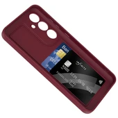 Zore Galaxy ile uyumlu S24 FE Kılıf Kamera Korumalı Kartlık Hazneli Vitra Kapak - 5