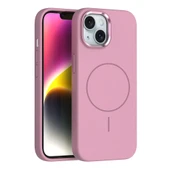 Zore Apple ile uyumlu iPhone 14 Kılıf M-Safe Şarj Özellikli Metal Kamera Çerçeveli Edi Silikon Kapak thumbnail 1