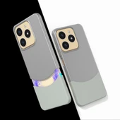 Zore Realme ile uyumlu C61 Kılıf Mıknatıslı Duble Kapak - 6