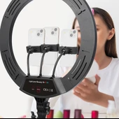Zore LJJ22 RGB Light 56cm Işıklı Telefon Tutucu Ring Light - 2