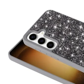 Zore Galaxy ile uyumlu A25 Kılıf Parlak Taşlı Tasarım Pırlanta Kapak - 12