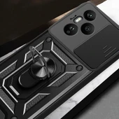 Zore Honor 400 Pro Kılıf Magnetik Standlı Kamera Korumalı Sürgülü Vega Kapak - 7