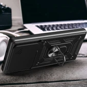 Zore Tecno ile uyumlu Spark Go 1 2025 Kılıf Magnetik Standlı Kamera Korumalı Sürgülü Vega Kapak thumbnail 5