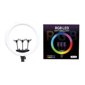 Zore MJ-56 Uzaktan Kumandalı 21 inç Işıklı Telefon Tutucu Ring Light - 3