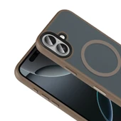 Zore Apple ile uyumlu iPhone 17 Kılıf Mat Arka Yüzey Wireless Şarj Özellikli Flet M-safe Kapak thumbnail 11