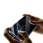 Apple iPhone 14 Zore 2.5D Oliv Privacy Temperli Cam Ekran Koruyucu + Kolay Uygulama Aparatı thumbnail 5