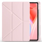 Zore Lenovo ile uyumlu Tab TB-311FU Kılıf Tri Folding Kalem Bölmeli Standlı Kılıf - 4