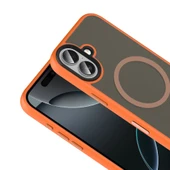 Zore Apple ile uyumlu iPhone 17 Kılıf Mat Arka Yüzey Wireless Şarj Özellikli Flet M-safe Kapak thumbnail 9