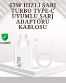 Type-C Uyumlu 67W Turbo Hızlı Şarj Aleti Akıllı Koruma Sistemli thumbnail 1