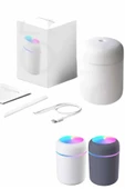 Humidifier LED Işıklı Mini Ortam Oda Kokusu Aromaterapi Buhardanlık thumbnail 3