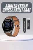 Yeni Nesil Akıllı Saat Çift Kordonlu 1.5 Inç Yuvarlak Ekran GPS ve NFC Uyumlu thumbnail 2