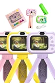 Çocuk Için Eğitici Video Kamera Ayaklı Mini Fotoğraf Makinesi - 4