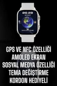 Akıllı Saat Android ve İOS Uyumlu NFC Ve GPS Özelliği Arama Cevaplayan thumbnail 1