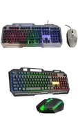 RGB Işıklı Gaming Oyuncu Klavye Q Klavye Mouse Hediyeli - 4