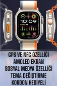 Akıllı Saat Amoled Ekran NFC Uyumlu Spor Modları Android ve İOS Uyumlu thumbnail 1