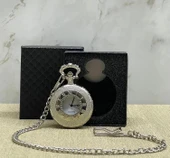 CEYLAN ADAM Özel Kutulu Gümüş Köstekli Saat Alk4660 thumbnail 1