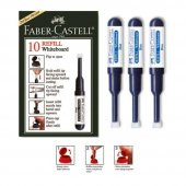 Mavi Yazı Tahta Kalemi Mürekkebi 3 Adet Faber Castell W-20 Yazı Tahta Kalemi Mürekkep - 1