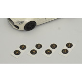 Lamborghini Logo Jant Torpido Direksiyon 9mm Damla Sticker Logo Seti - 4