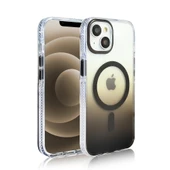 Apple iPhone 13 Kılıf M-safe Şarj Özellikli Transparan Renk Geçişli Zore Toros Kapak thumbnail 7