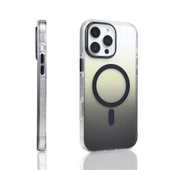 Apple iPhone 16 Pro Max Kılıf M-safe Şarj Özellikli Transparan Renk Geçişli Zore Toros Kapak thumbnail 9