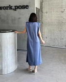 Vatkalı elbise thumbnail 4