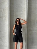 Yakalı şort tulum thumbnail 5