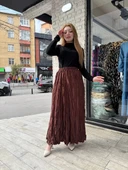 Kraş etek kahve thumbnail 3