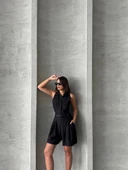 Yakalı şort tulum thumbnail 4