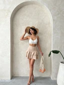 Valonlu fırfırlı etek s24681 thumbnail 5