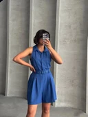 Yakalı şort tulum thumbnail 2