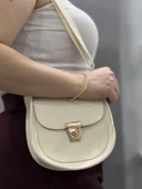 Klasik kapaklı bej cilt çanta thumbnail 4