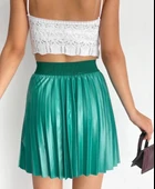 Lastikli piliseli lak etek yeşil s23901 thumbnail 3