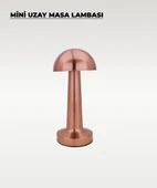 Rose Mantar Masa Lambası - Dokunmatik - 3 Renk Işık - 3