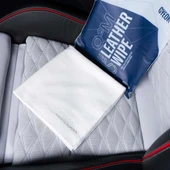 GYEON Q²M LeatherWipe EVO Deri Aksamlara Özel Temizleme Bezi 2’Li Paket - 40x40 Cm thumbnail 2