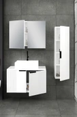 80 cm Chester Banyo Dolabı + 30 cm Boy Dolabı - 3