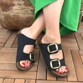 Tanta Siyah Nubuk Tokalı Terlik thumbnail 4