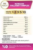 Nutraxin Collagen Beauty Complex 90 Tablet - Hidrolize Tip 1, 2, 3, 5, 10, Biotin, Zinc, Bakır, Hya, Selenyum - 2