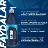 GYEON Q²M Bathe PH Nötr Cilalı Oto Şampuanı - 1000 ml -Yüksek Konsantre Jel Araç Yıkama Köpüğü - 3