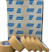 NORTON Kağıt Bant 36x35m (48 Adet) Masking Tape 80°C 35M Dayanıklı Kahverengi Kağıt Bant KOLİ FİYATI - 2