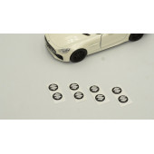 Suzuki Logo Jant Torpido Direksiyon 9mm Damla Sticker Logo Seti - 3