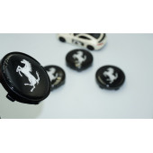 DK Tuning Ferrari Siyah Jant Göbeği Kapak Seti 60mm thumbnail 1