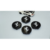 DK Tuning Ferrari Siyah Jant Göbeği Kapak Seti 60mm thumbnail 2