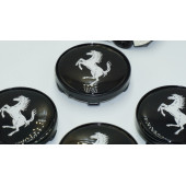 DK Tuning Ferrari Siyah Jant Göbeği Kapak Seti 60mm thumbnail 3