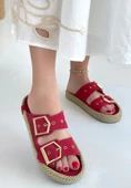 İces Kırmızı Nubuk Terlik thumbnail 3