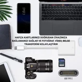 Polham USB-C To SD / Hafıza Kart Okuyucu | Tak & Çalıştır Kamera Kart Dönüştürücü, Telefon, Tablet PC Uyumlu - 10