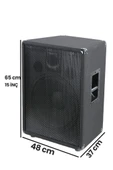 Lastvoice LPM-15 Ahşap Profesyonel Kabin Hoparlör 15 inç 1000W - 5